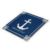 Anker in Lijst Nautisch Tegeltje (Zijkant)