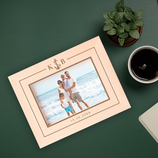 Anker Initialen Gegraveerde Lijstjes