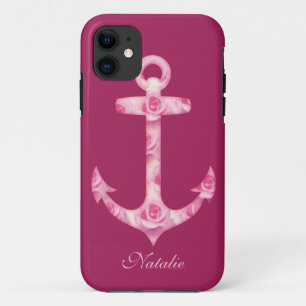 Anker iPhone 5 hoesje Floral roze roze roze bloem