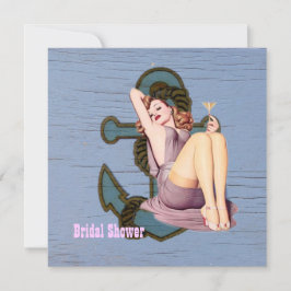  anker knijpt vrijgezellenfeest meisje strand kaart