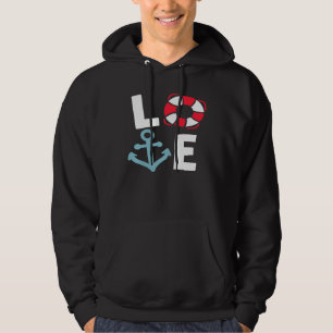 Anker Liefde Bootponton Kapitein Varen Zeilen Y Hoodie