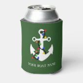 Anker met kerstlampjes blikjeskoeler (Blikje Achterkant)