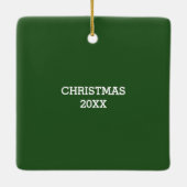 Anker met kerstlampjes keramisch ornament (Achterkant)