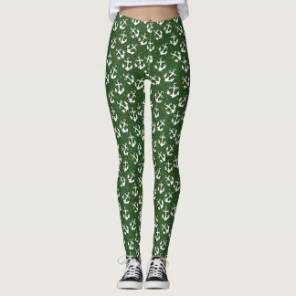 Anker met kerstlampjes leggings