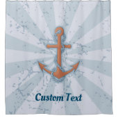 Anker met ketting douchegordijn (Voorkant)