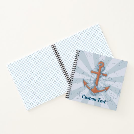 Anker met ketting notitieboek (Binnen)