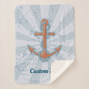 Anker met ketting sherpa deken