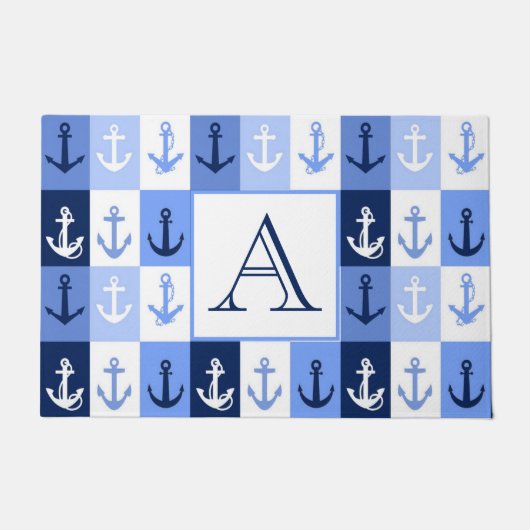 Anker monogram deurmat (Voorkant)