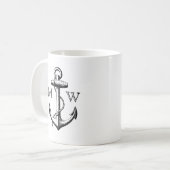 Anker, Nautisch monogram Mok (Voorkant links)