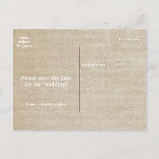 anker nautische bruiloft opslaan datum Briefkaart (Achterkant)