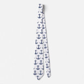 Anker nautische kust vibes stropdas (Voorkant)