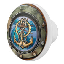Anker Nautische Porthole Lade Knoppen