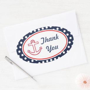 Anker Navy Stippen Bedankt Stickers