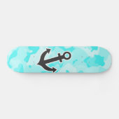 Anker op Celeste Camo; Camouflage Skateboard (Horizontaal)