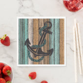 Anker op  Woodenplank Servet (Insitu)