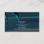 Anker + Palm Trees Beach Night Visitekaartje (Achterkant)