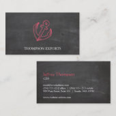 Anker (rood) visitekaartje (Voorkant / Achterkant)