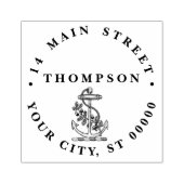 Anker scheepsnaam #2 retouradres 	rubberstempel (Afrduk)