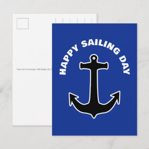 ANKER Silhouette - maritiem ontwerp 1 Briefkaart