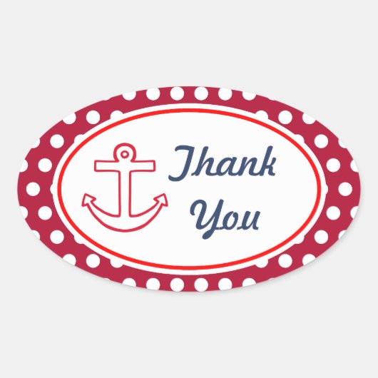 Anker Stippen Dank u Stickers (Voorkant)