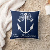 anker strand bruiloft aangepaste naam kussen (Deken)