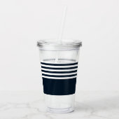 Anker & Stripes Acryl Drinkbeker (Achterkant)