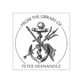 Anker uit de collectie van een maritiem boek rubberstempel (Afrduk)