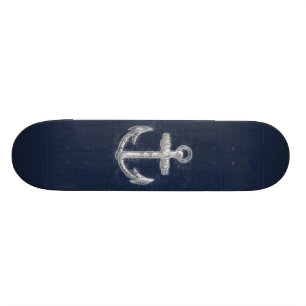 Anker van de oude stempel skateboard