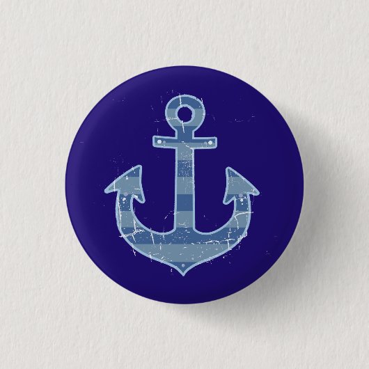 anker van de zee-zeemacht ronde button 3,2 cm (Voorkant)