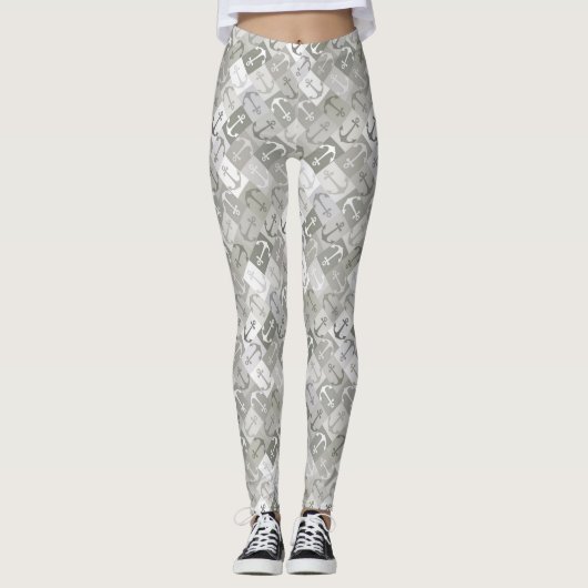 anker visgraat mono leggings (Voorkant)