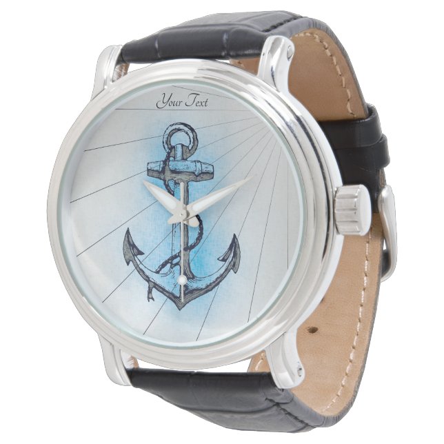  anker voor zeeschepen horloge (Gekanteld)