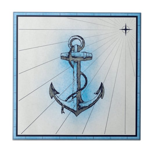  anker voor zeeschepen tegeltje (Voorkant)