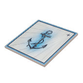  anker voor zeeschepen tegeltje (Zijkant)