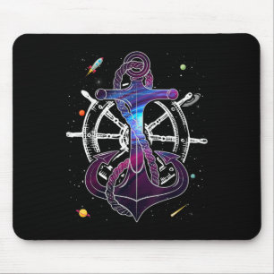 Anker Zeilschip Galaxy Zeilboot Voor Zeilers Muismat