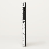 Anker zwart-wit hoesje voor mobiele telefonie (Achterkant/links)