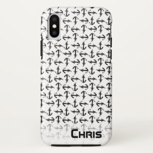 Anker zwart-wit hoesje voor mobiele telefonie