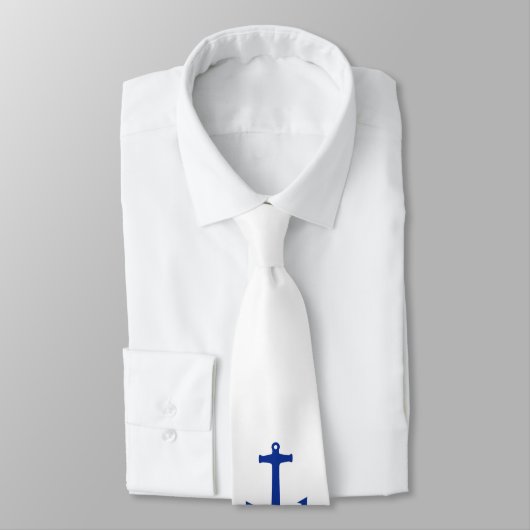 Ankerblauw + uw achtergrond en ideeën stropdas (Gebonden)