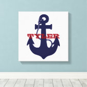 Ankerdocanvas met aangepaste omloop canvas afdruk (Insitu (Houten vloer))