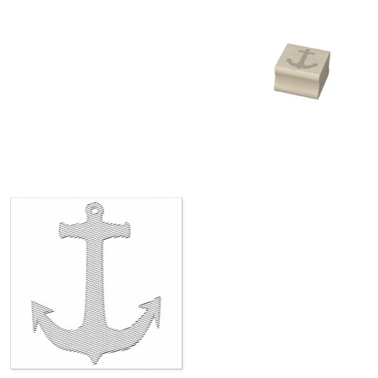 Ankergoud + uw achtergrond en ideeën 	rubberstempel (Gestempeld)