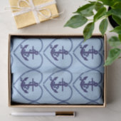 Ankerketting Hart tissuepapier (Geschenk)
