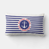 Ankerontwerp met strepen kussen (Achterkant)