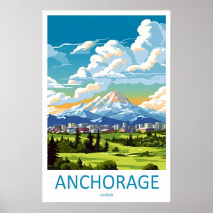 Ankerplaats Poster Ski Oud Nationaal Park Reizen