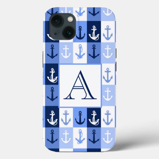 Ankers monogram Case-Mate iPhone hoesje (Achterkant)