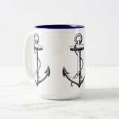 Ankers Tweekleurige Koffiemok (Voorkant links)