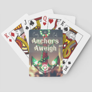 Ankers weg Kerstmis Cruise Pokerkaarten