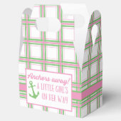 Ankers weg meisje nautische Baby shower Bedankdoosjes (Geopend)