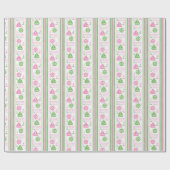 Ankers weg meisje nautische Baby shower Cadeaupapier (Vlak)