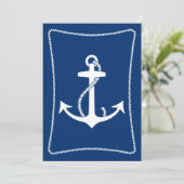 Ankeruitnodigingen Kaart (Staand voorkant)