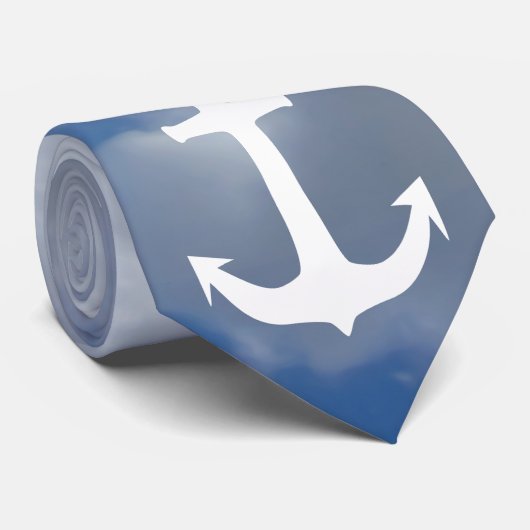 Ankerwit + uw achtergrond en ideeën stropdas (Opgerold)