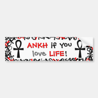 Ankh als je van het leven houdt bumpersticker